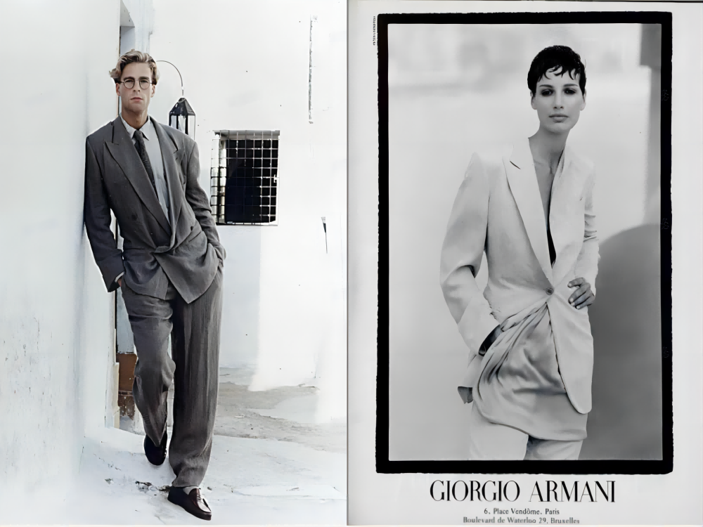 Armani's 80s Styles Comeback