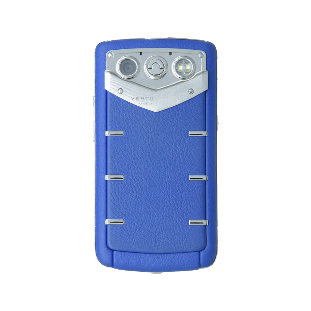 VERTU QUEST POLISH SS PEAT Blue Classic Keypad Phone - back