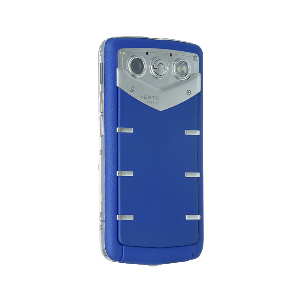 VERTU QUEST POLISH SS PEAT Blue Classic Keypad Phone - side