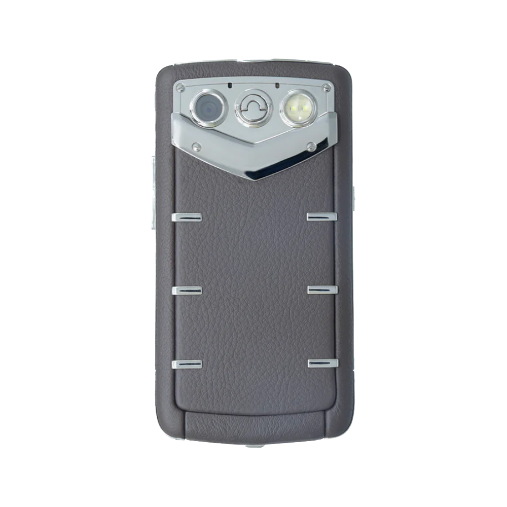 VERTU QUEST POLISH SS PEAT Grey Classic Keypad Phone - back