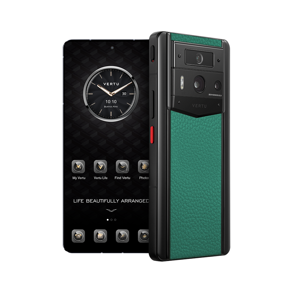 METAVERTU 2 Calfskin 5G Web3 AI Phone - Verona Green