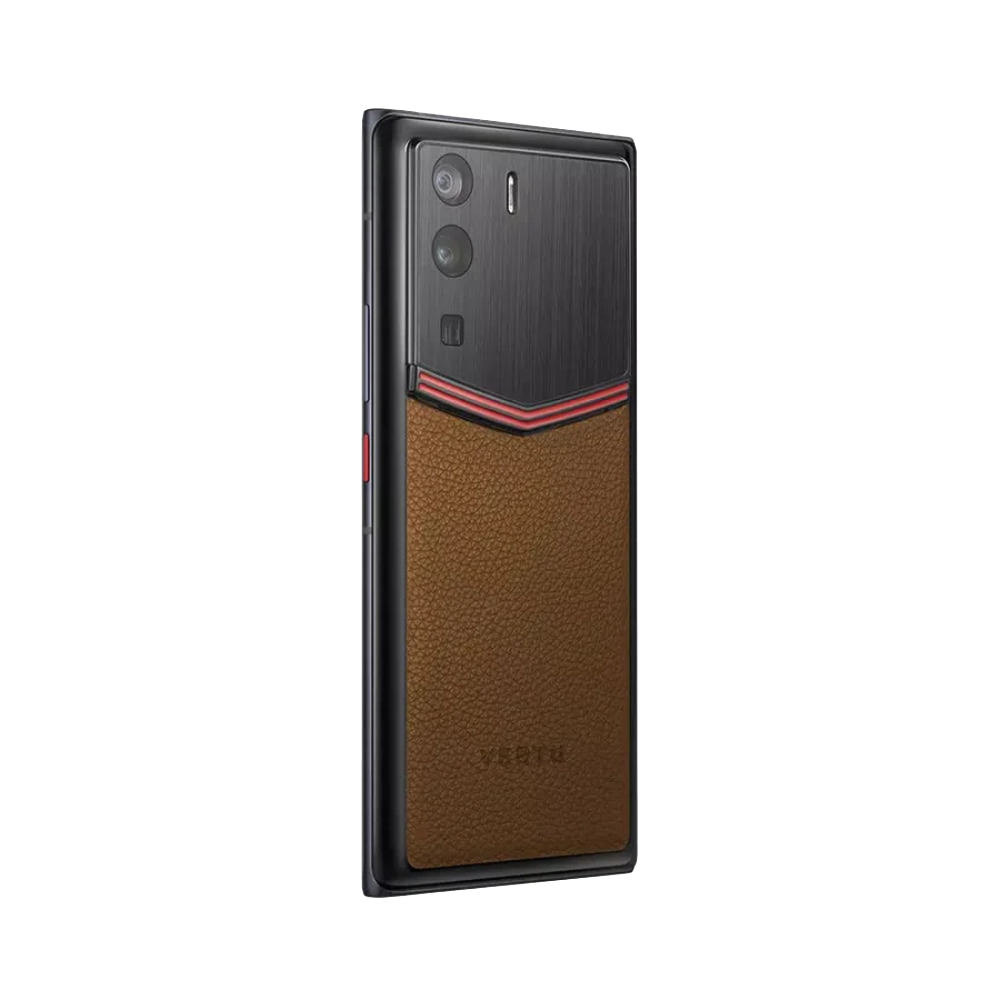 METAVERTU Enameled Calfskin 5G Web3 Phone - Brown