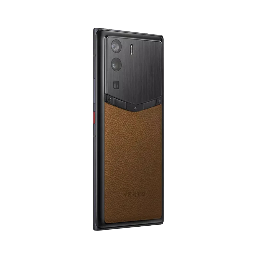 METAVERTU Frameless Calfskin 5G Web3 Phone - Brown