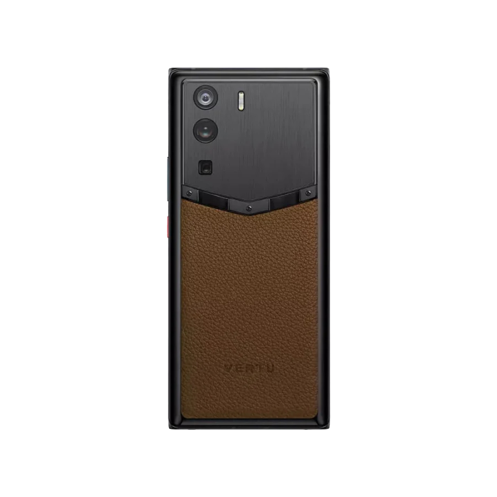 METAVERTU Frameless Calfskin 5G Web3 Phone - Brown