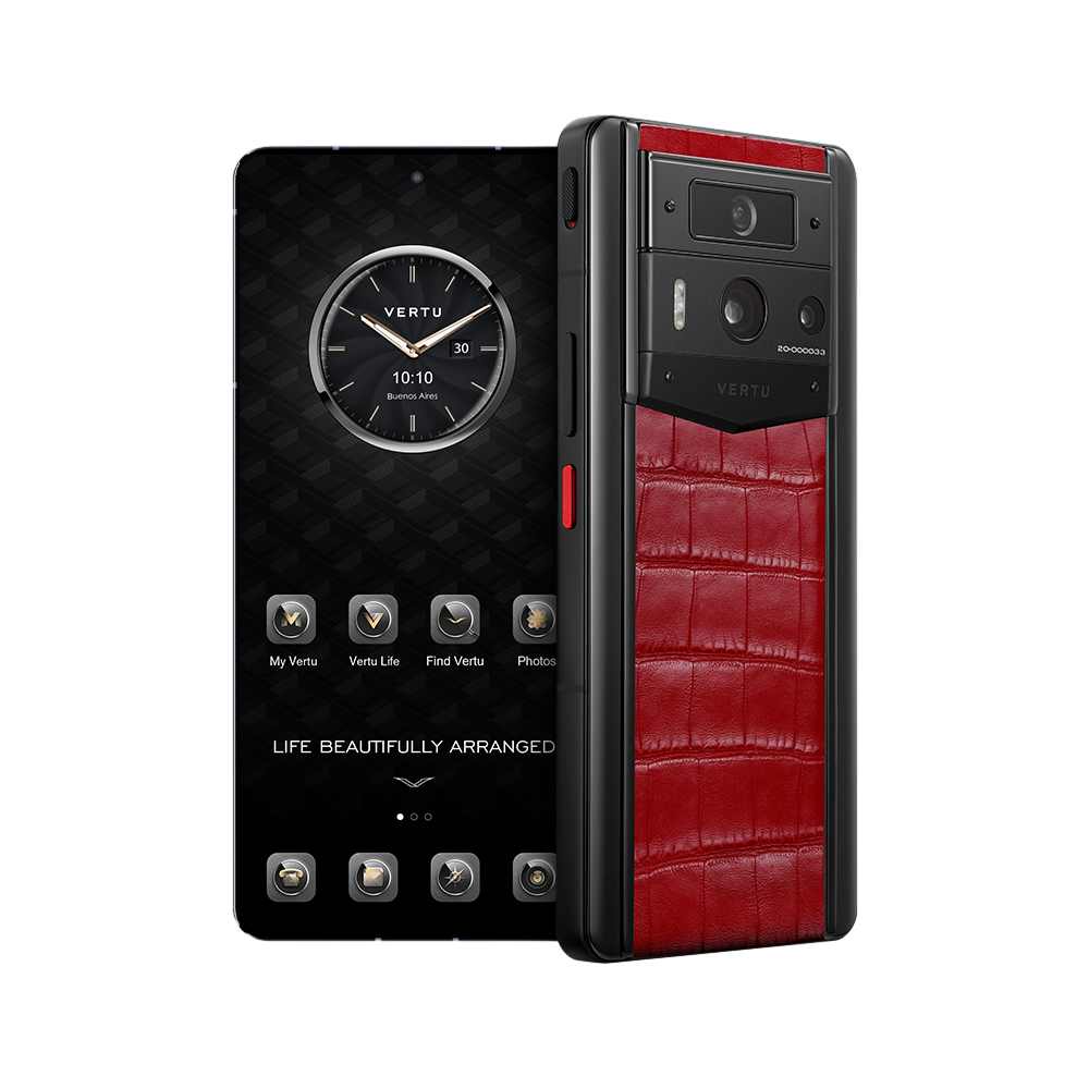 METAVERTU 2 Alligator Skin Web3 AI Phone - Flame Red