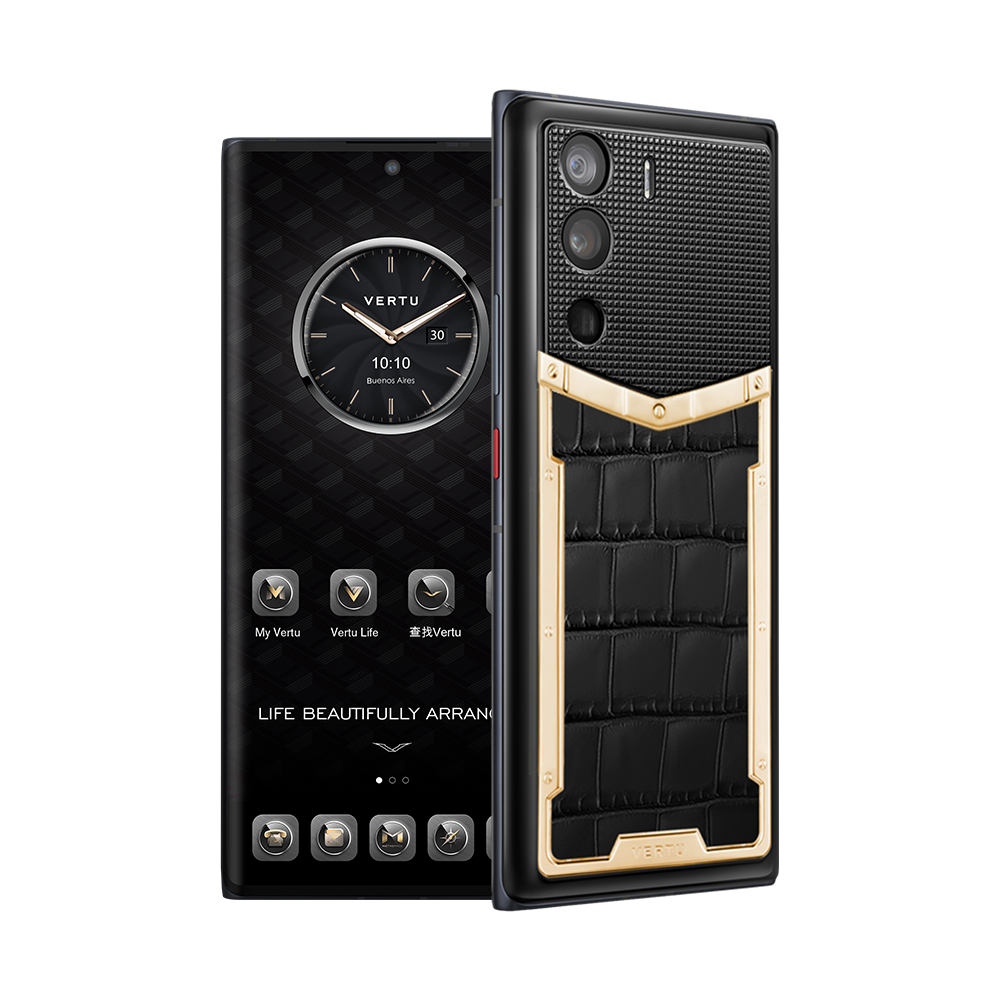 METAVERTU Alligator Skin 18k Gold 5G Web3 Phone