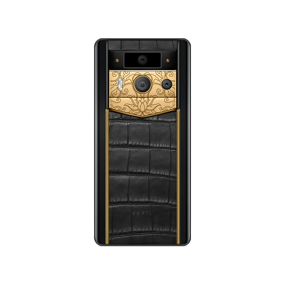 METAVERTU2LUXURYCUSTOM-MADEGOLDENLOTUSWHISPERWITHALLIGATORSKINWEB3AIPHONE-BLACK-back