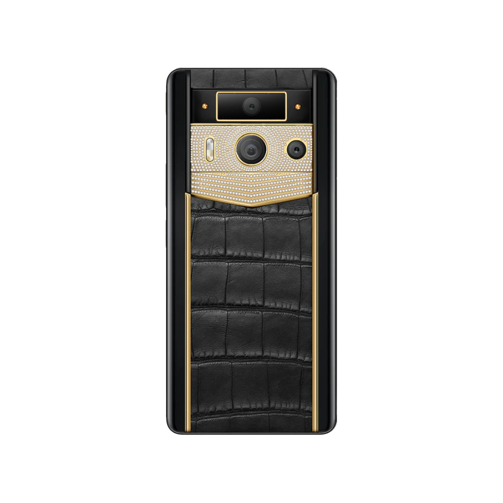 METAVERTU2LUXURYCUSTOM-MADEGOLDPLAINWEAVEWITHDIAMONDALLIGATORSKINWEB3AIPHONE-BLACK_back