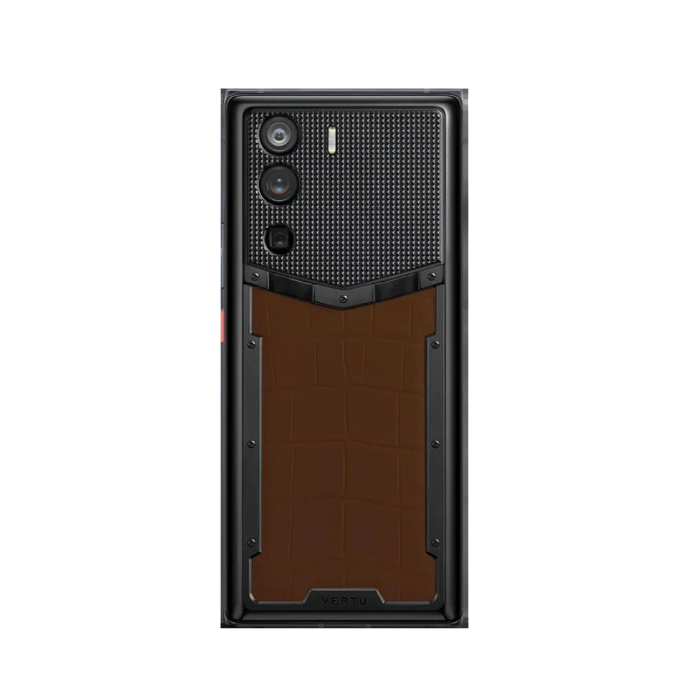 METAVERTU Alligator Skin 5G Web3 Phone - Brown