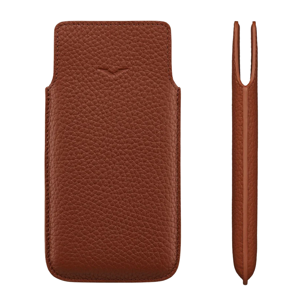 METAVERTU  & iVERTU Calf Leather Slip Phone Case - Multicolor