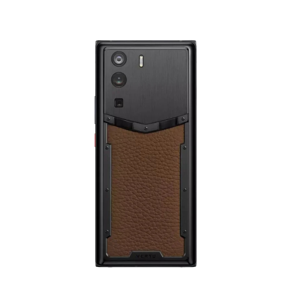 METAVERTU Calfskin 5G Web3 Phone - Caramel Brown