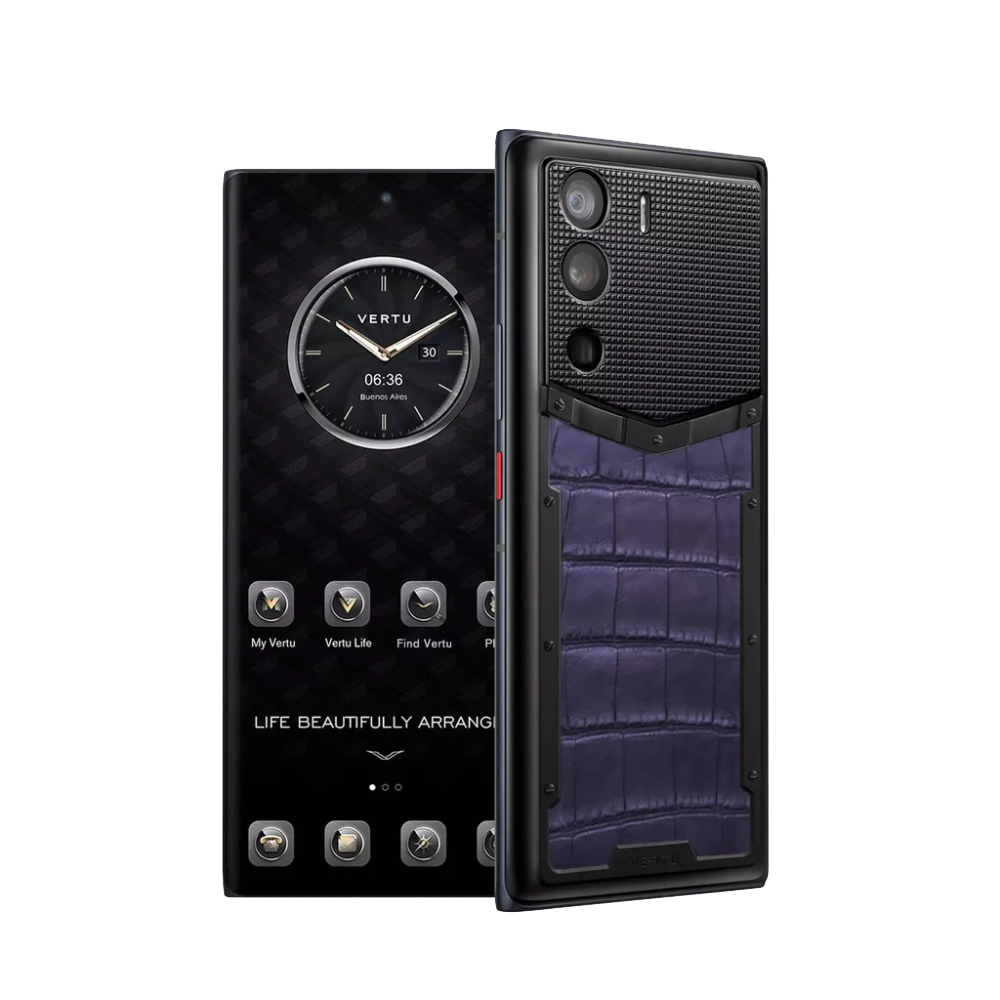 METAVERTU Alligator Skin 5G Web3 Phone - Grape Purple