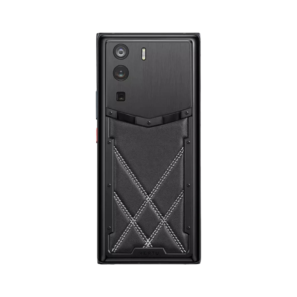 METAVERTU Stitching Calfskin 5G Web3 Phone Set - Black