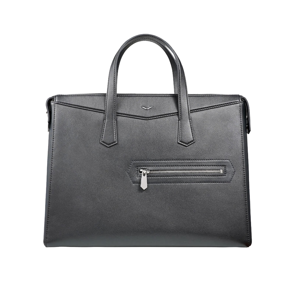 Black Briefcase Leather Bag for Men