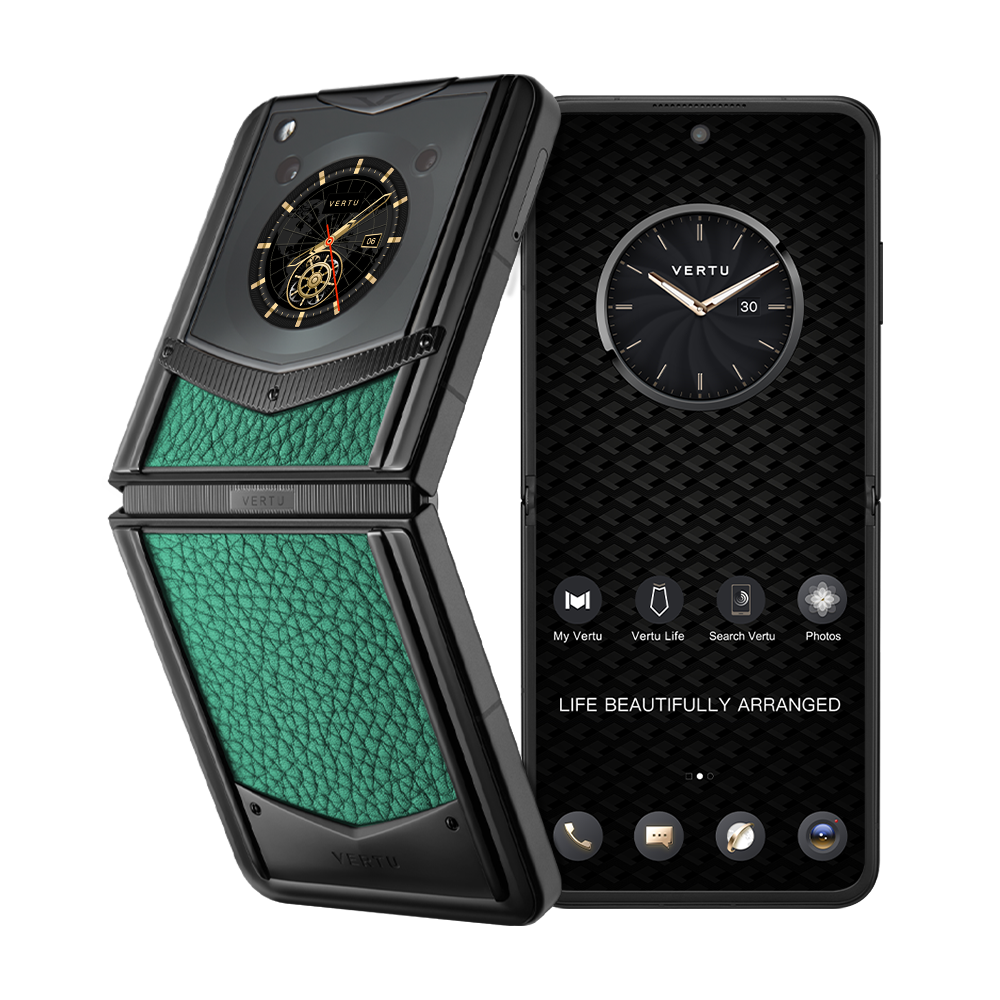 VERTU® IRONFLIP Verona Green Calfskin