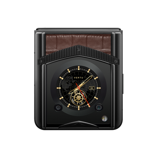 VERTU® IRONFLIP Amber Brown Alligator Skin