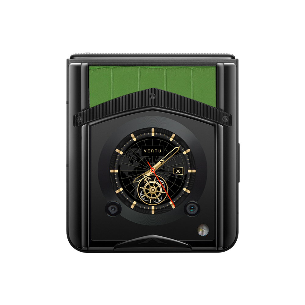 VERTU® IRONFLIP Bamboo Green Alligator Skin