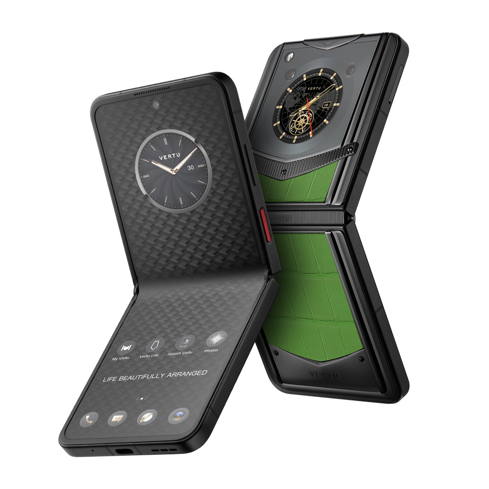 VERTU® IRONFLIP Bamboo Green Alligator Skin