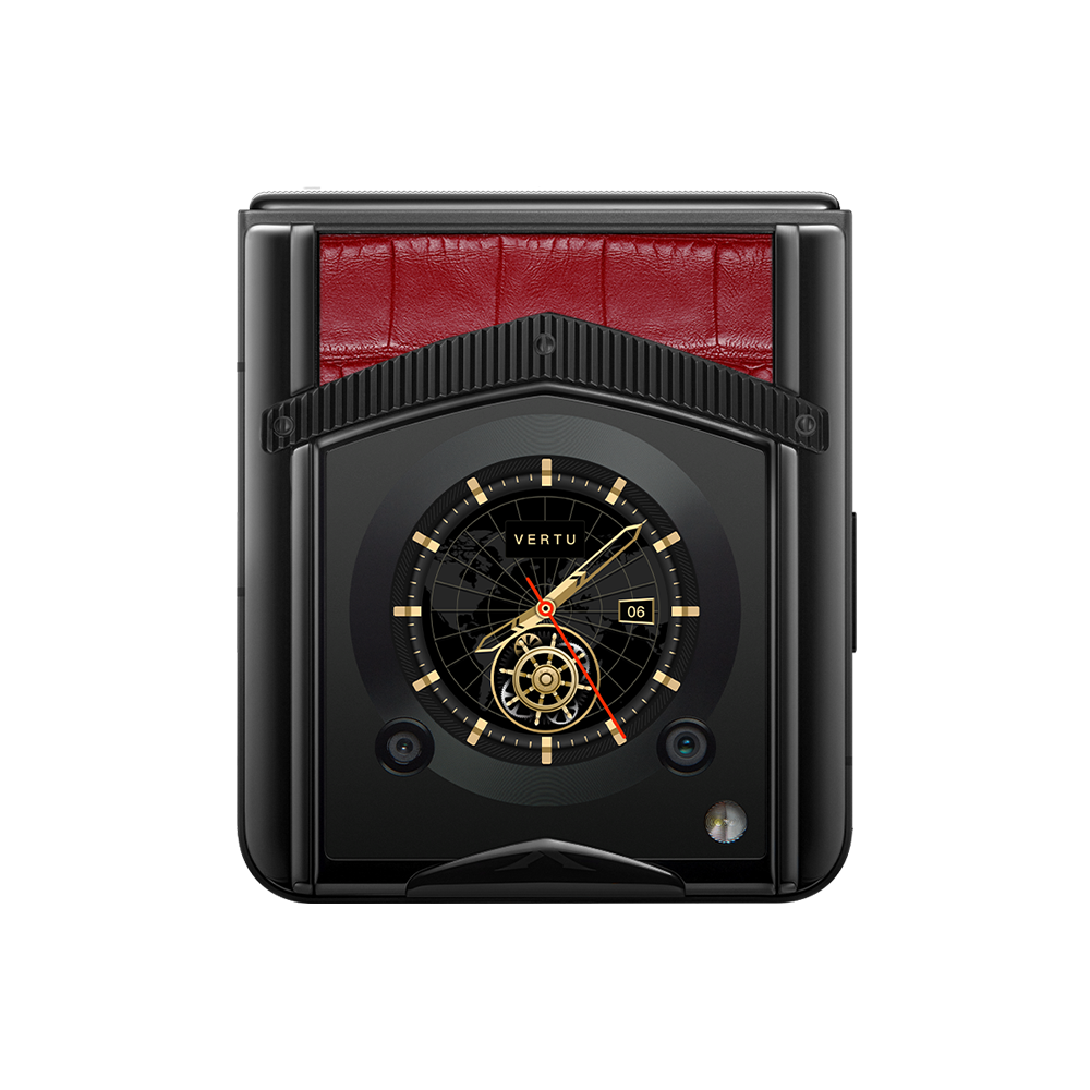 VERTU® IRONFLIP Flame Red Alligator Skin