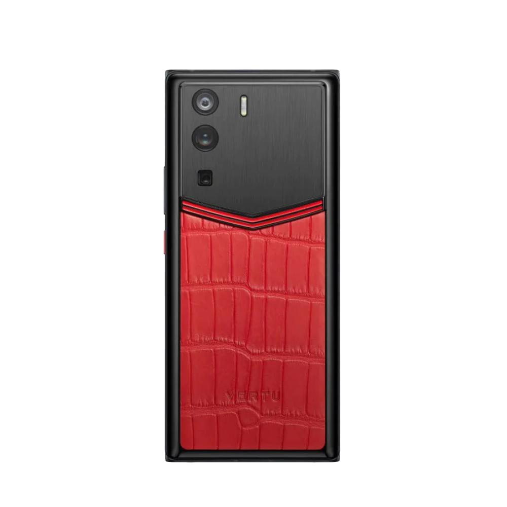 METAVERTU Alligator Skin 5G Web3 Phone - Flame Red