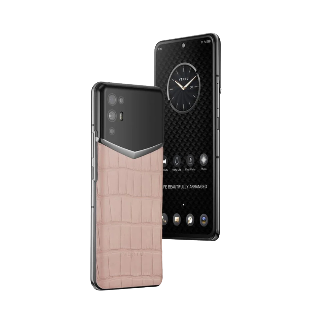 iVERTU Alligator Skin 5G Phone - Sakura Pink
