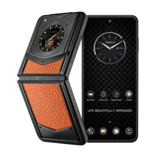 Vertu Ironflip BLS Dawning Orange Calfskin BES