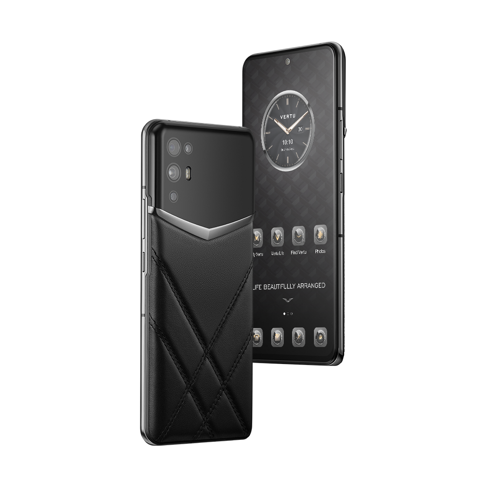 iVERTU X Quiting Calfskin 5G Phone -Black